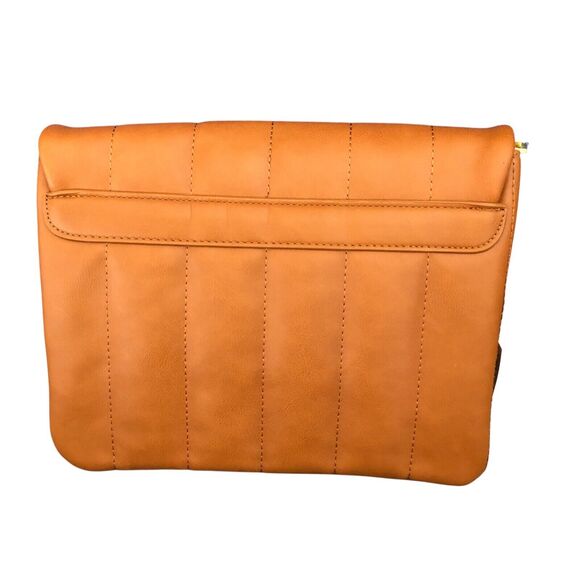 Fawn Design NWT Chic Functional Quilted Clutch Crossbody Handbag Brown Matte - Picture 5 of 16
